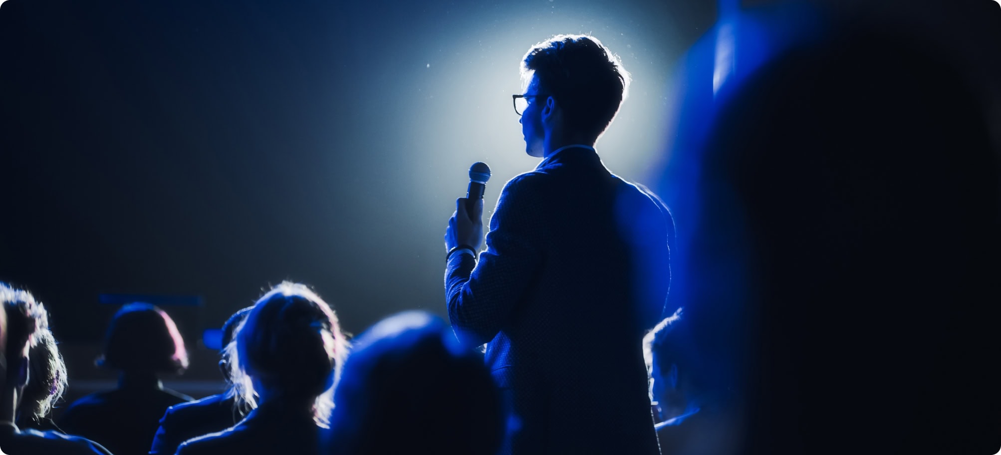 Speaker at an event