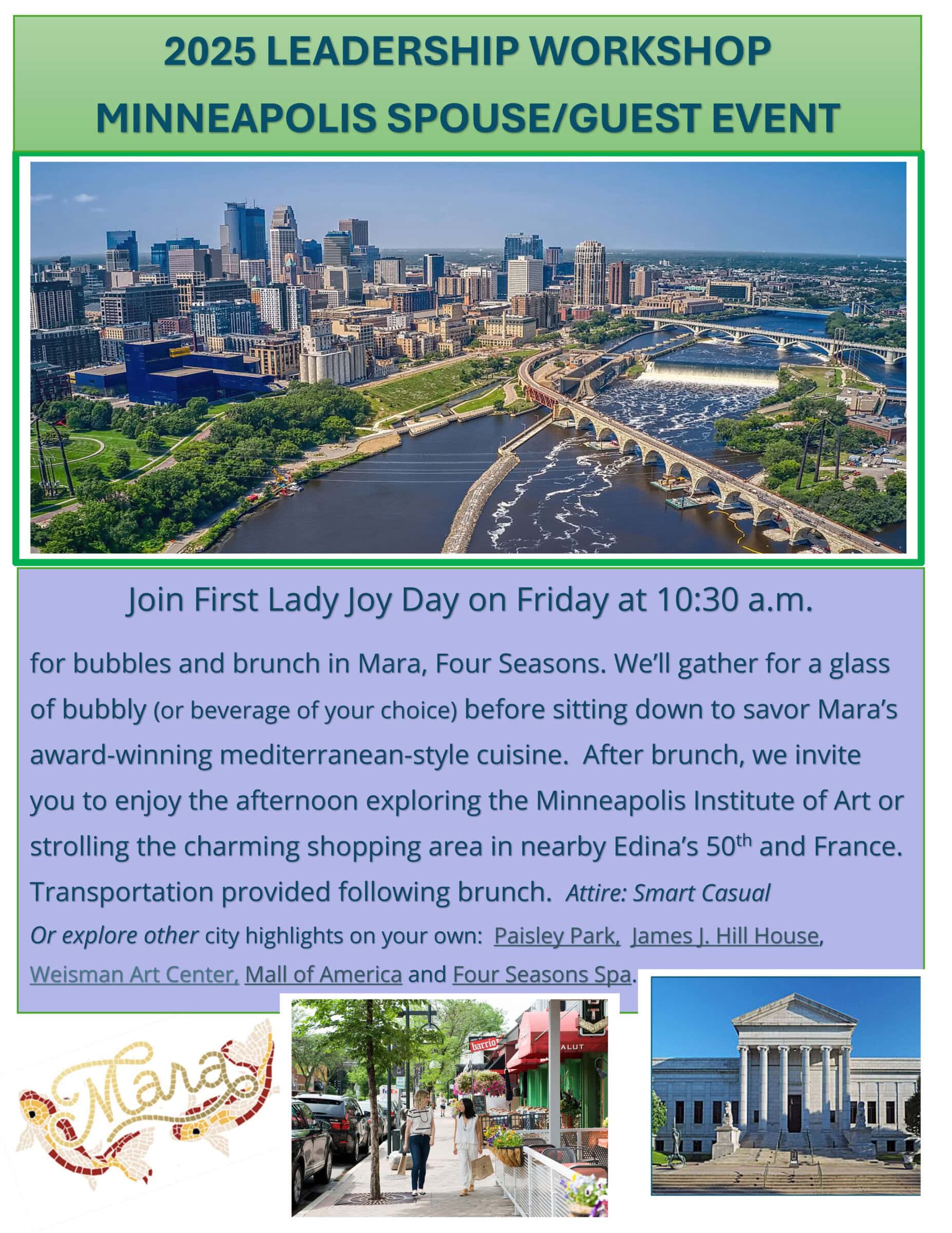 Spouse Tour Invitation 2025